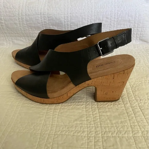 Cobb Hill leather & cork sandals - Picture 2 of 8